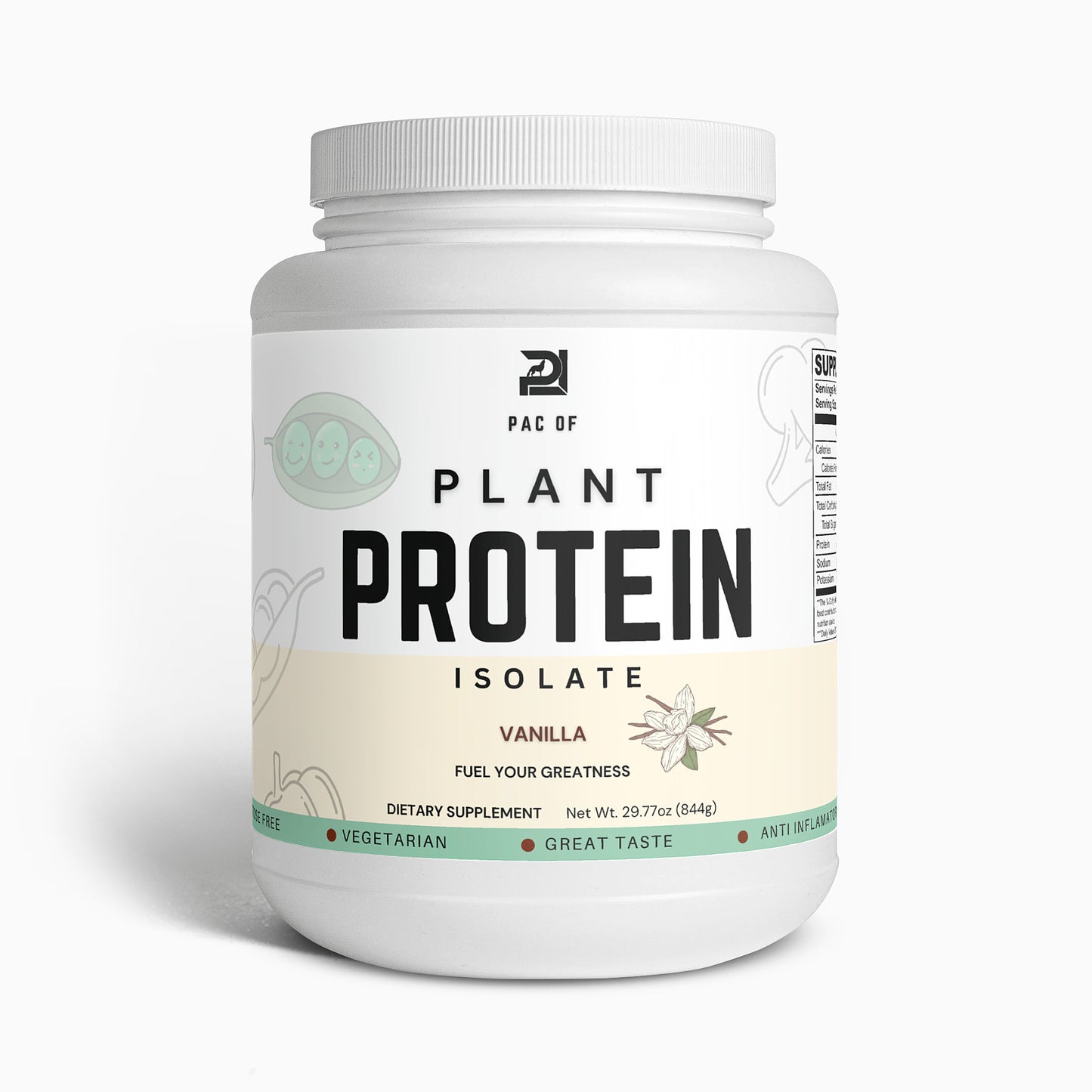PAC of Plant Protein Isolate (Vanilla)
