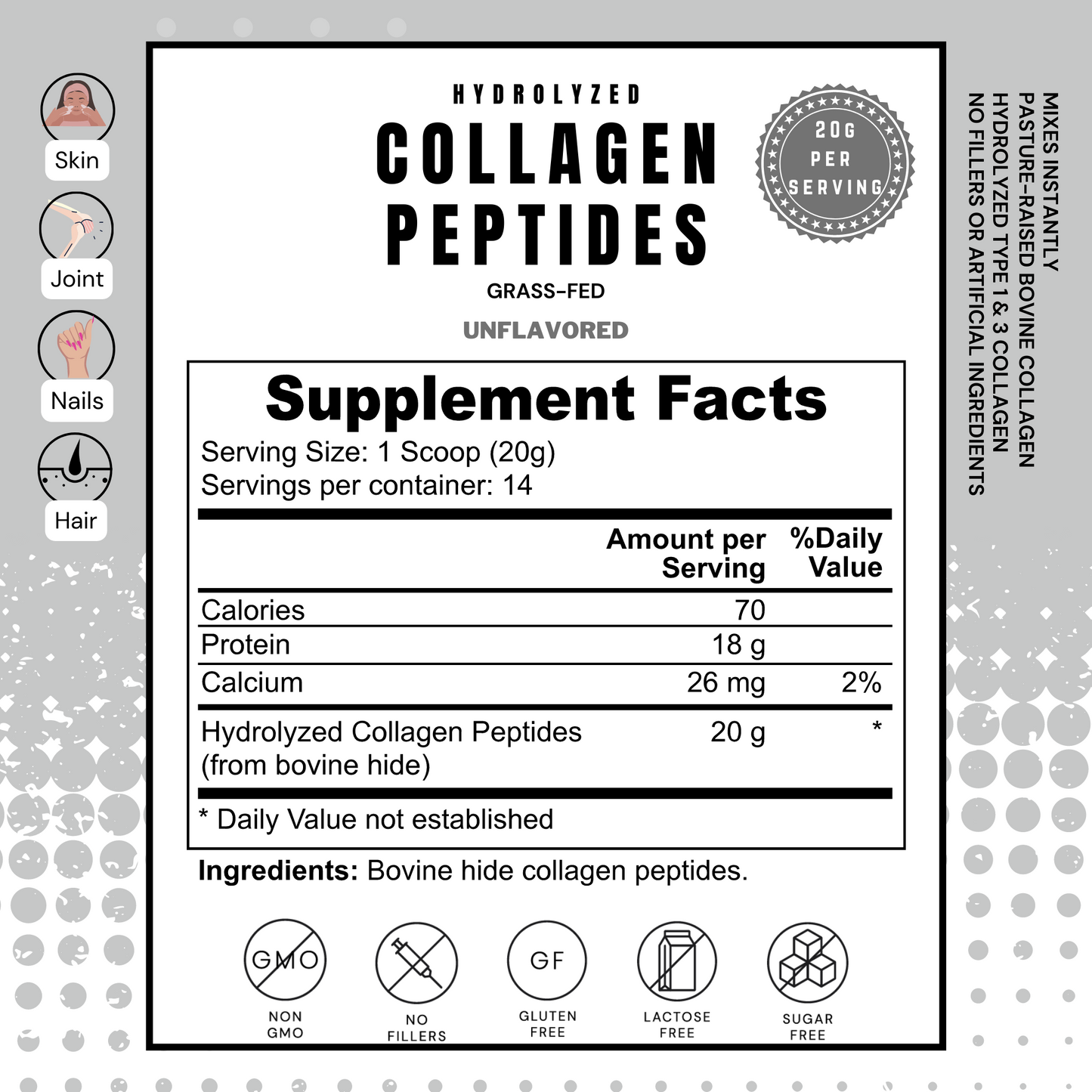 PAC of Collagen Peptides - Grass-Fed