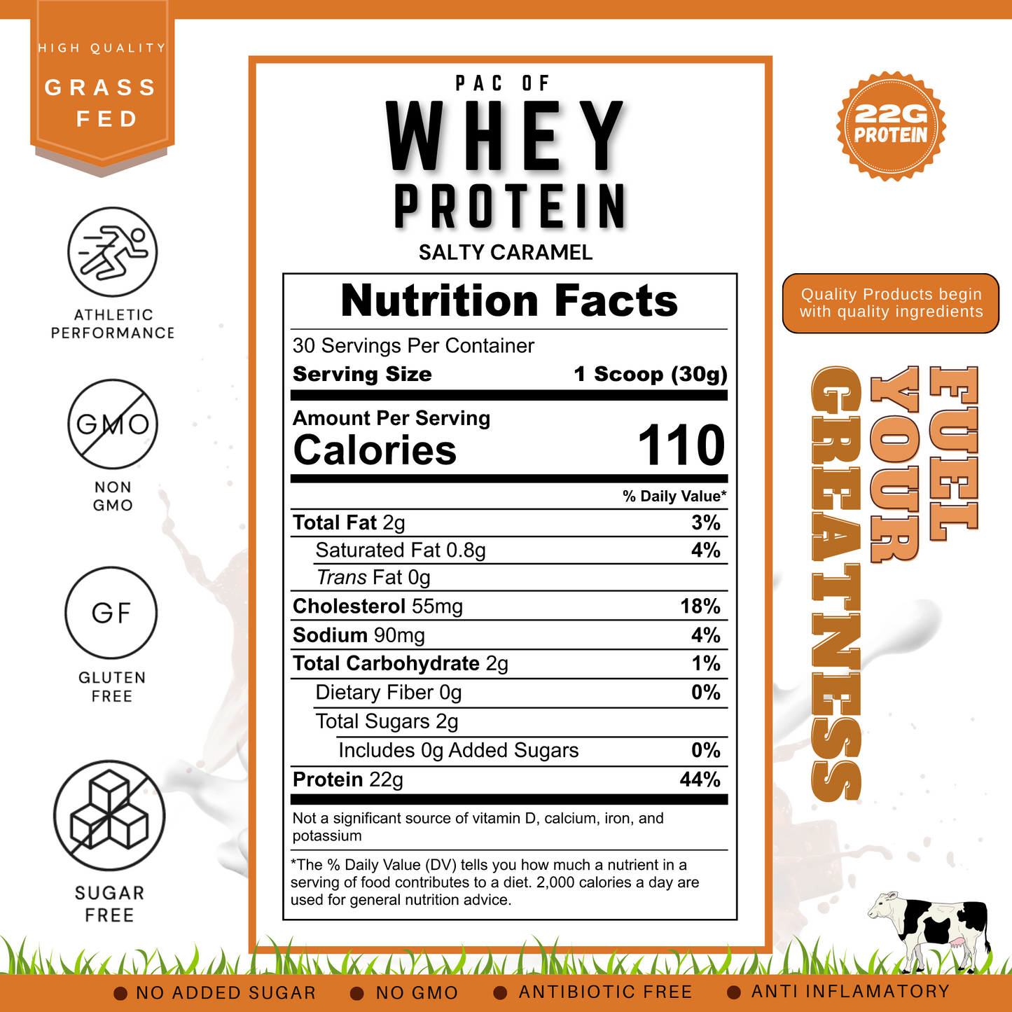 PAC of Whey Protein (Salty Caramel Flavor)